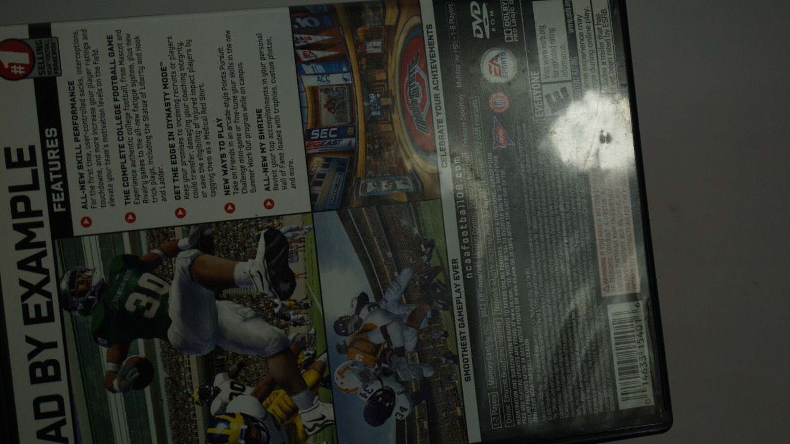 NCAA Football 08 PS2 CIB Sony PlayStation 2 2007 Complete with Manual B