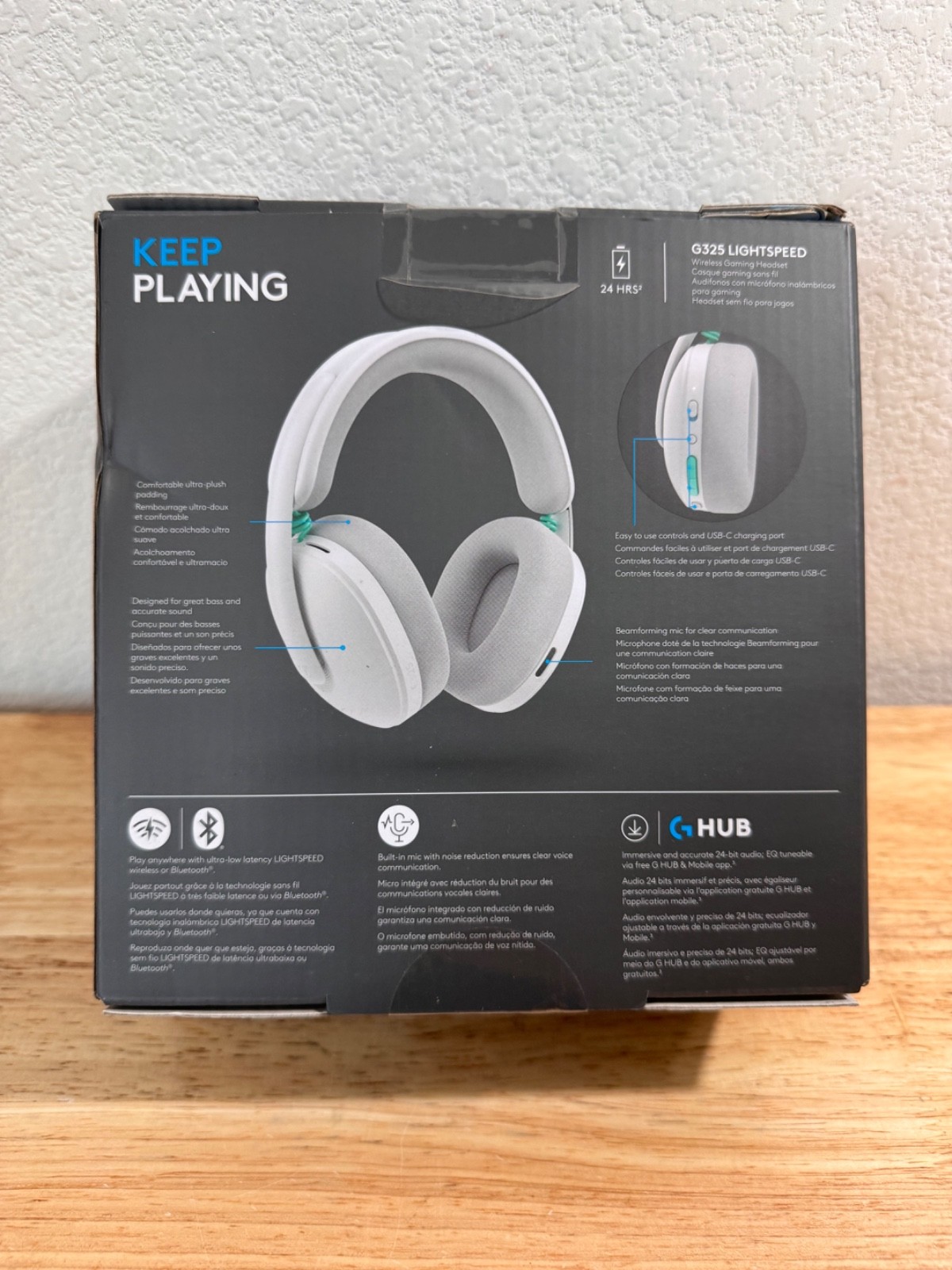 LOGITECH G325 LIGHTSPEED WIRELESS BLUETOOTH GAMING HEADSET – WHITE