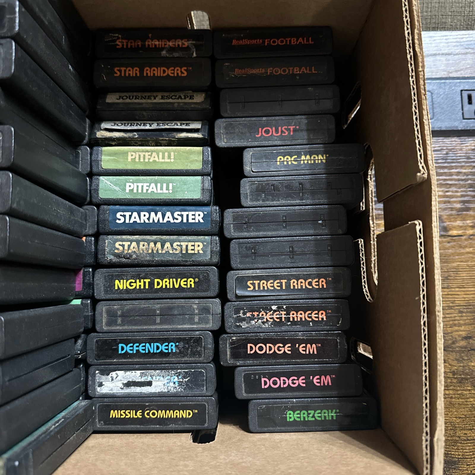 Vintage Atari Game Lot 92 Games Atari 2600 400 800 Activision CBS Untested