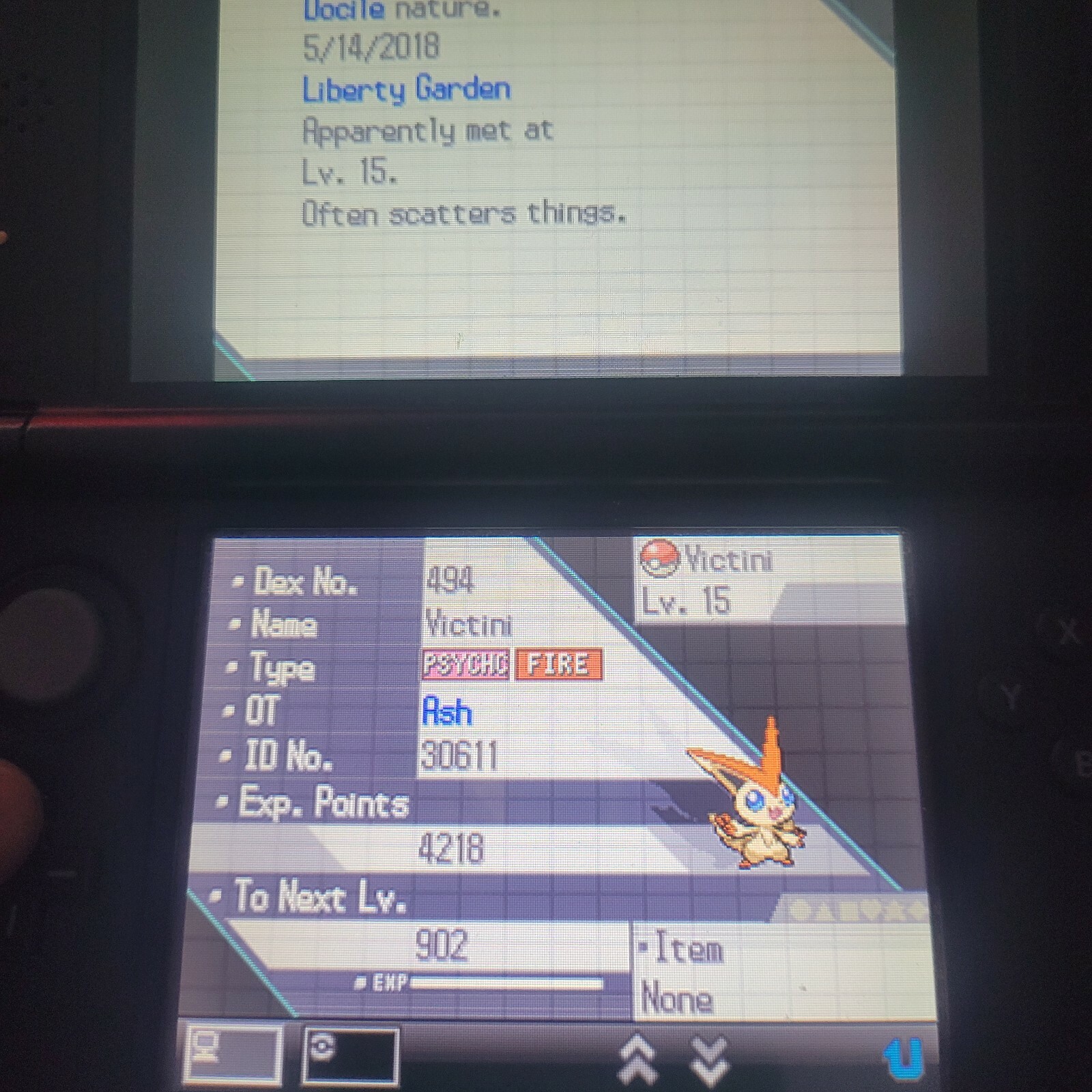 Pokemon Black Authentic Nintendo Ds Preloaded with all 649 Pokemon Max Items