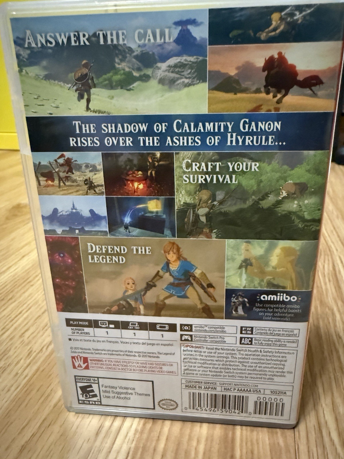The Legend Of Zelda Breath Of The Wild Switch First Print 105211A 00000