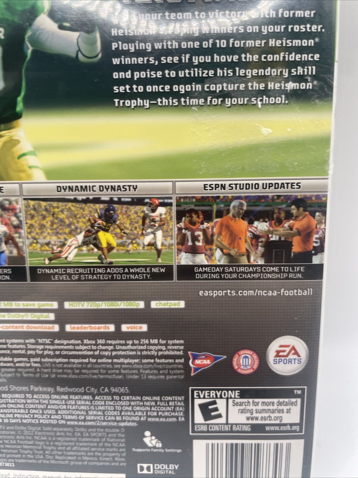 NCAA Football 13 (Microsoft Xbox 360, 2012) – Complete with Inserts – TESTED