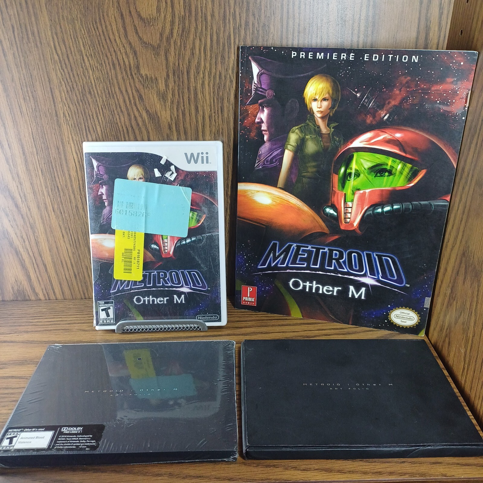 Metroid: Other M (Nintendo Wii, 2010) Bundle Set Guide, 2x Art Folio Brand New