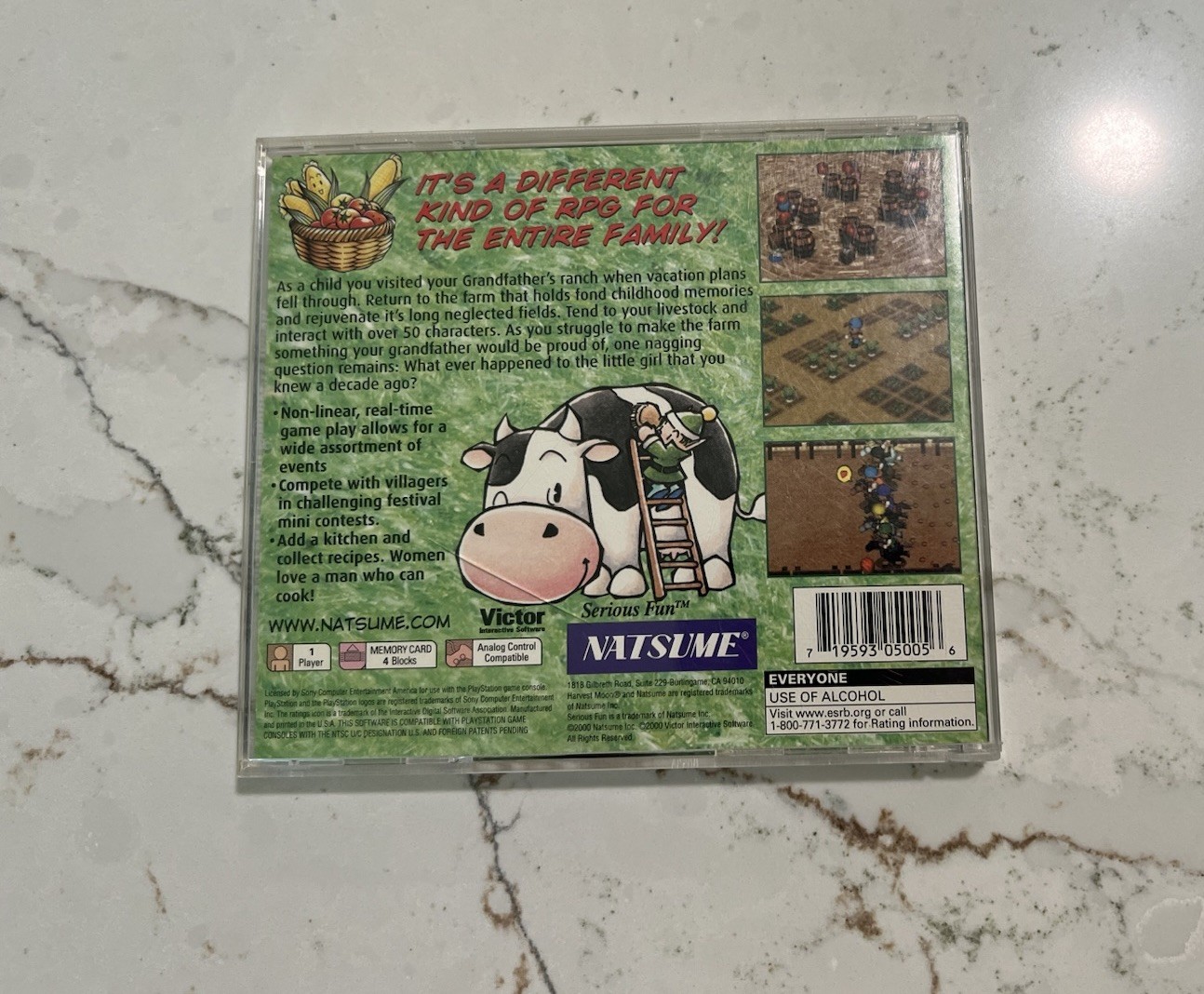 Harvest Moon: Back to Nature PS1 Tested To Work