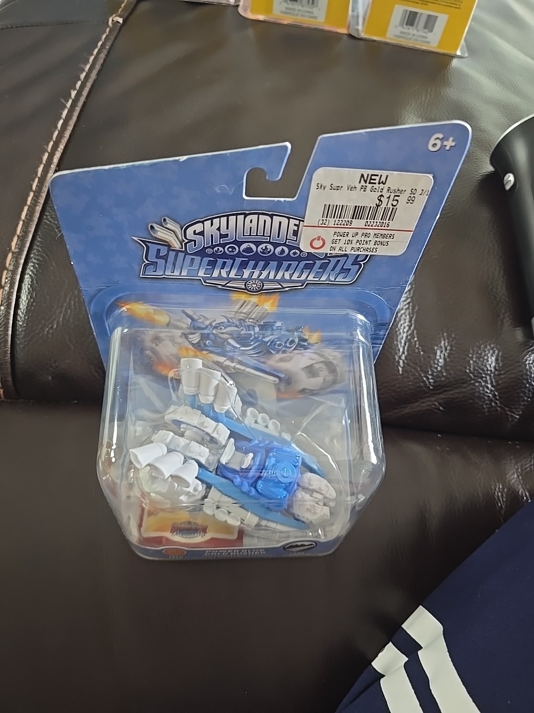 Skylanders Superchargers Power Blue Gold Rusher Mint Fast SHIP NEW Sealed Mint