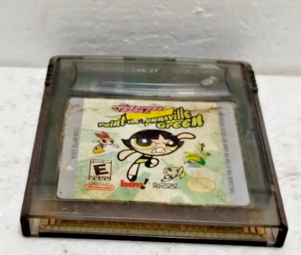 Powerpuff Girls Paint the Townsville Green GBC Authentic – GameBoy Color