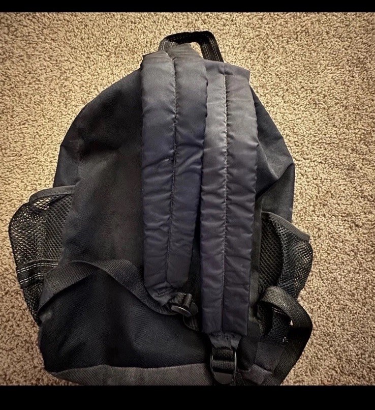 Vintage Sony PlayStation Console Promo PS1 Logo Black Padded Backpack Carry Bag