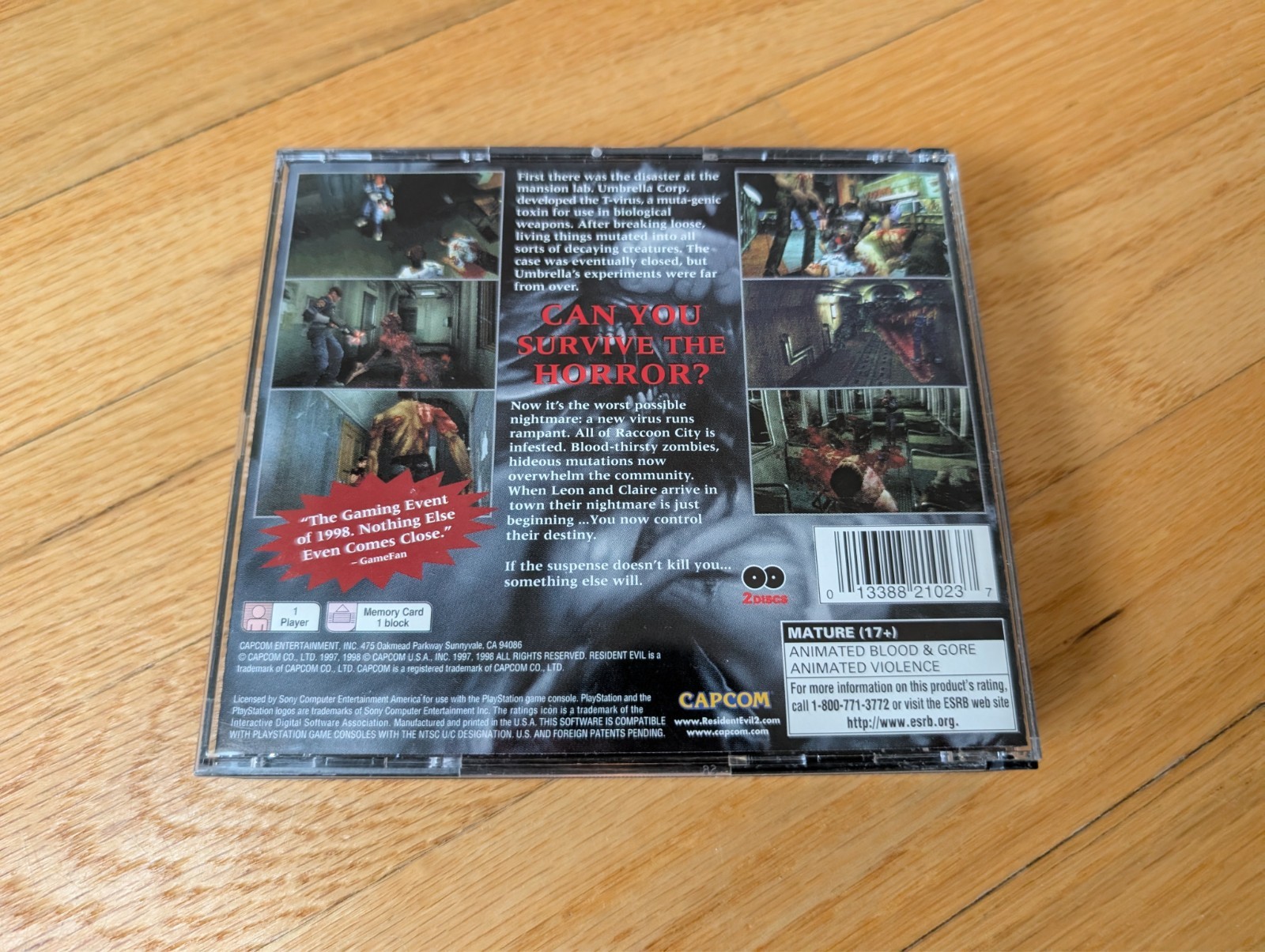 Resident Evil 2 PS1 PlayStation 1 Sweepstakes 1st Edition CIB Complete Near Mint