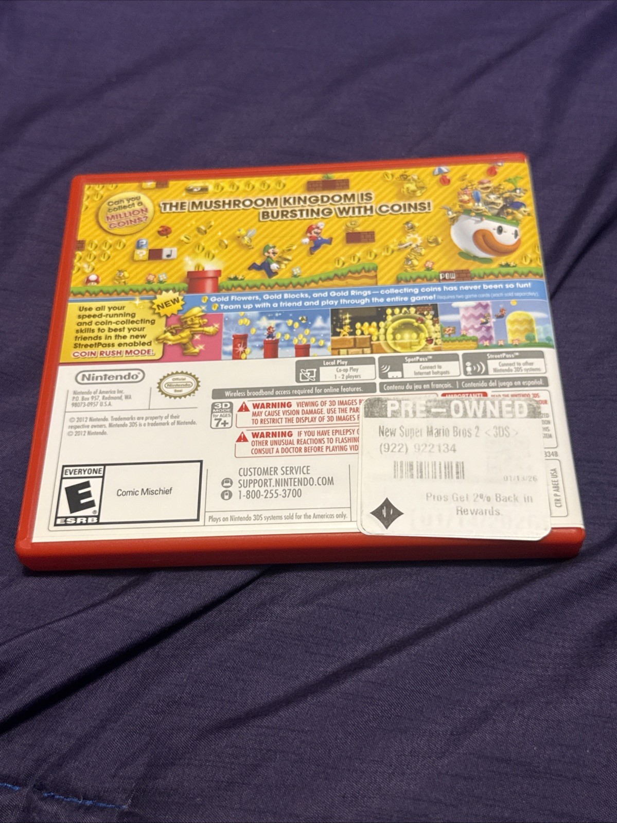 Nintendo 3DS XL / LL *Region Free*— 3 Games Included + Charger —Read Description