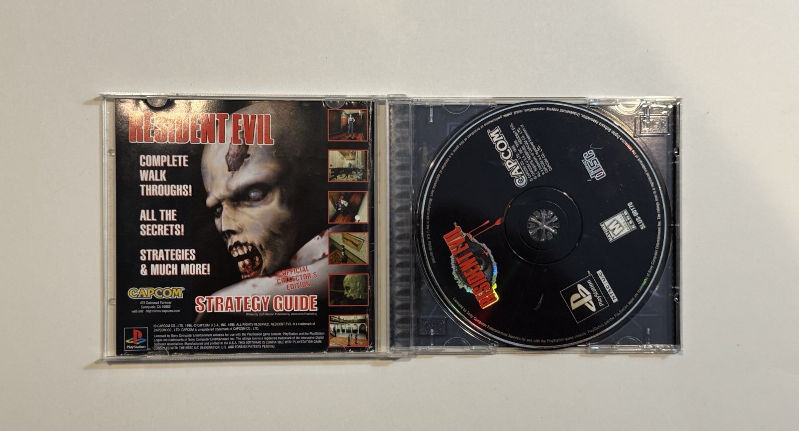 Resident Evil (Sony PlayStation 1, 1996) PS1 CIB Complete W Manual/Reg