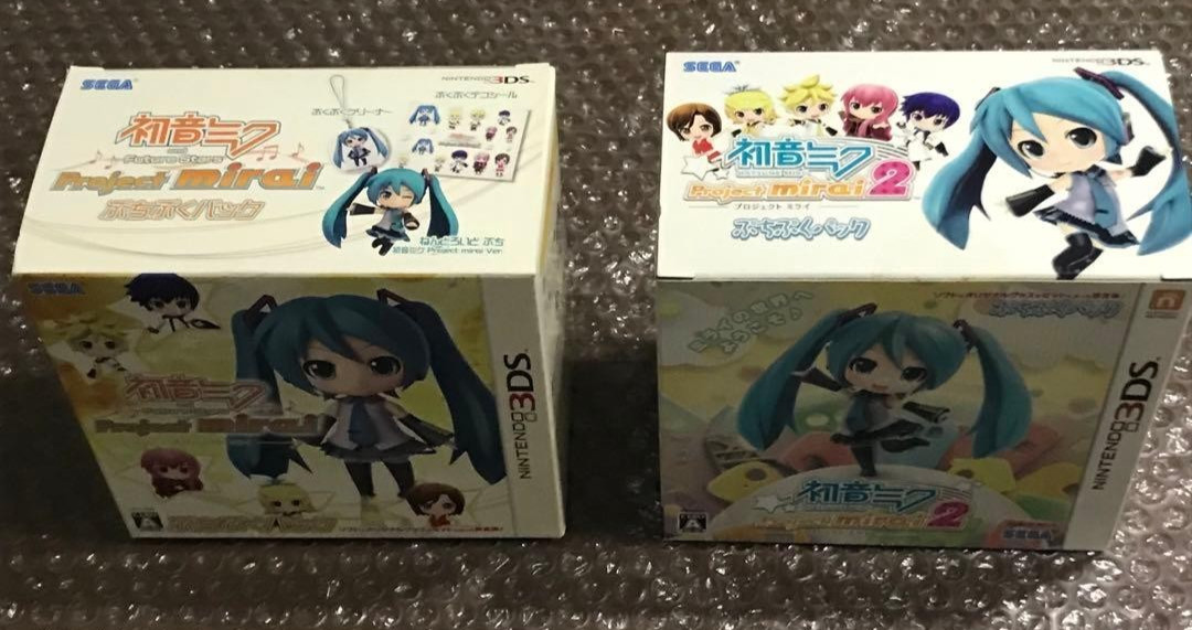 Nintendo 3DS Hatsune Miku Project mirai 1 & 2 Limited Edition 2 set game
