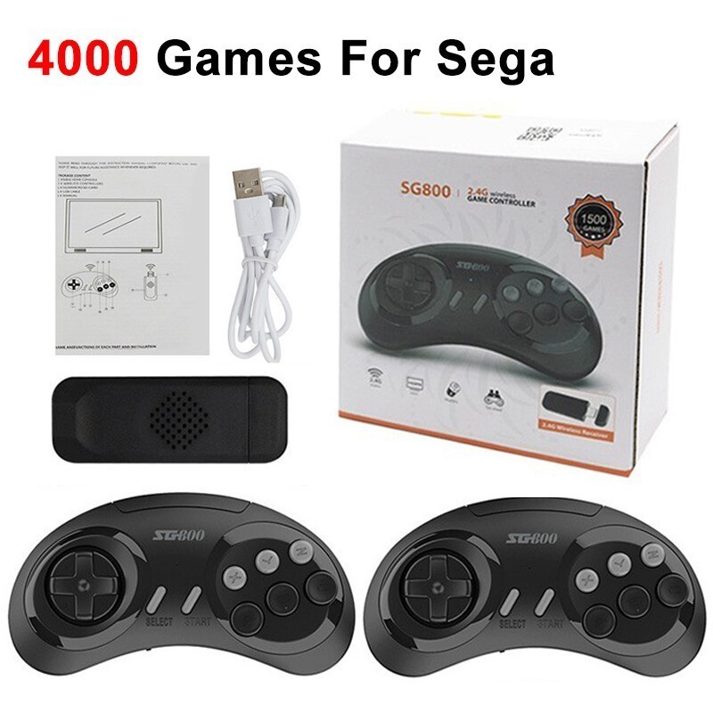 SG800 Retro Game Console 16 Bit For Sega Genesis with Controllers Gamepad