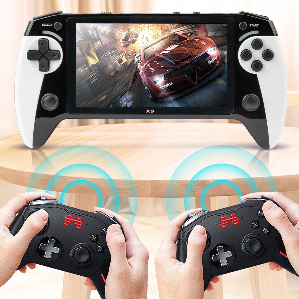 X9 Handheld Game Console 3000 Games 5.5 Inch 2000mAh Retro Video Game Player JQ
