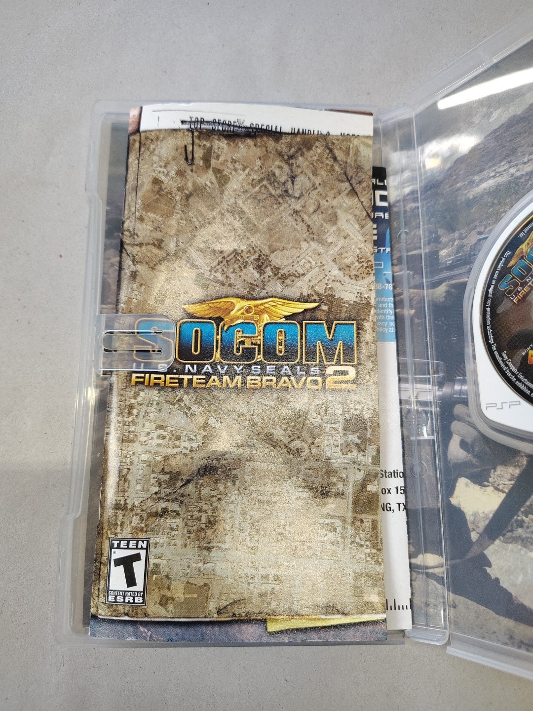SOCOM: U.S. Navy Seals Fireteam Bravo 2 (Sony PSP) 2006; CIB Complete Tested