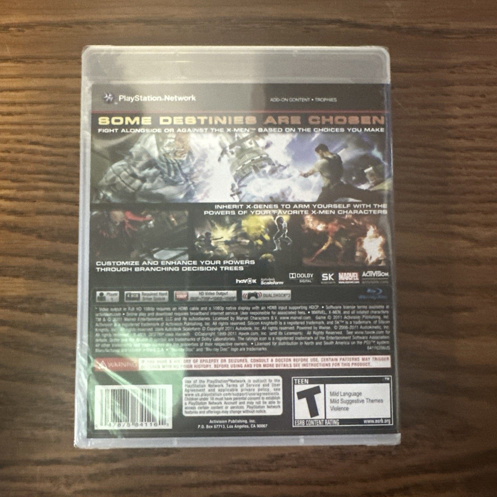 X Men Destiny PlayStation 3 New Sealed PS3