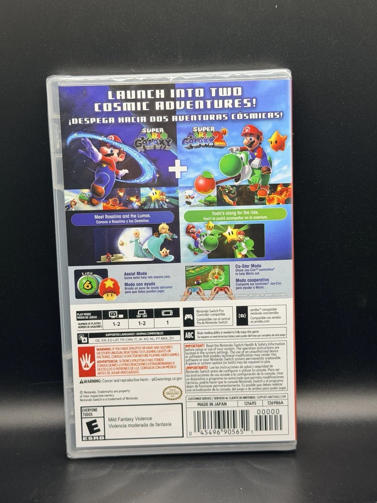Nintendo Switch Super Mario Galaxy + Super Mario Galaxy 2 Game