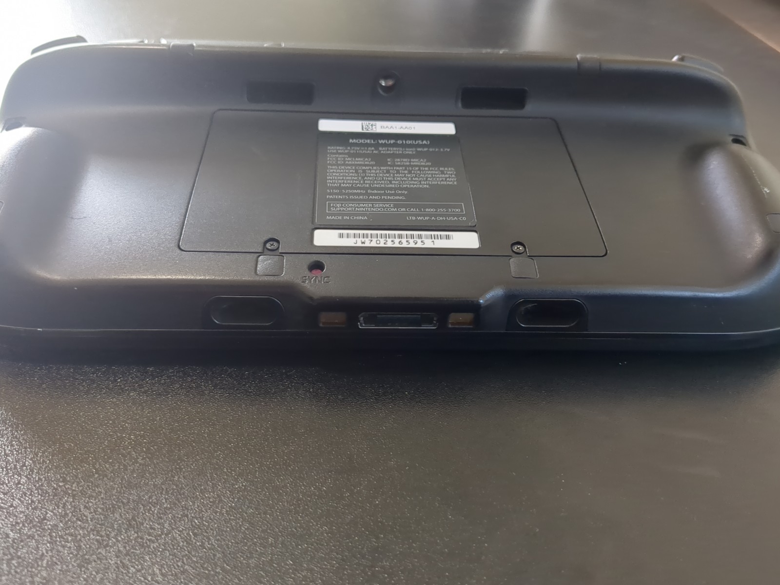 Nintendo Wii U GamePad Controller WUP-010 (USA) Black W Charger