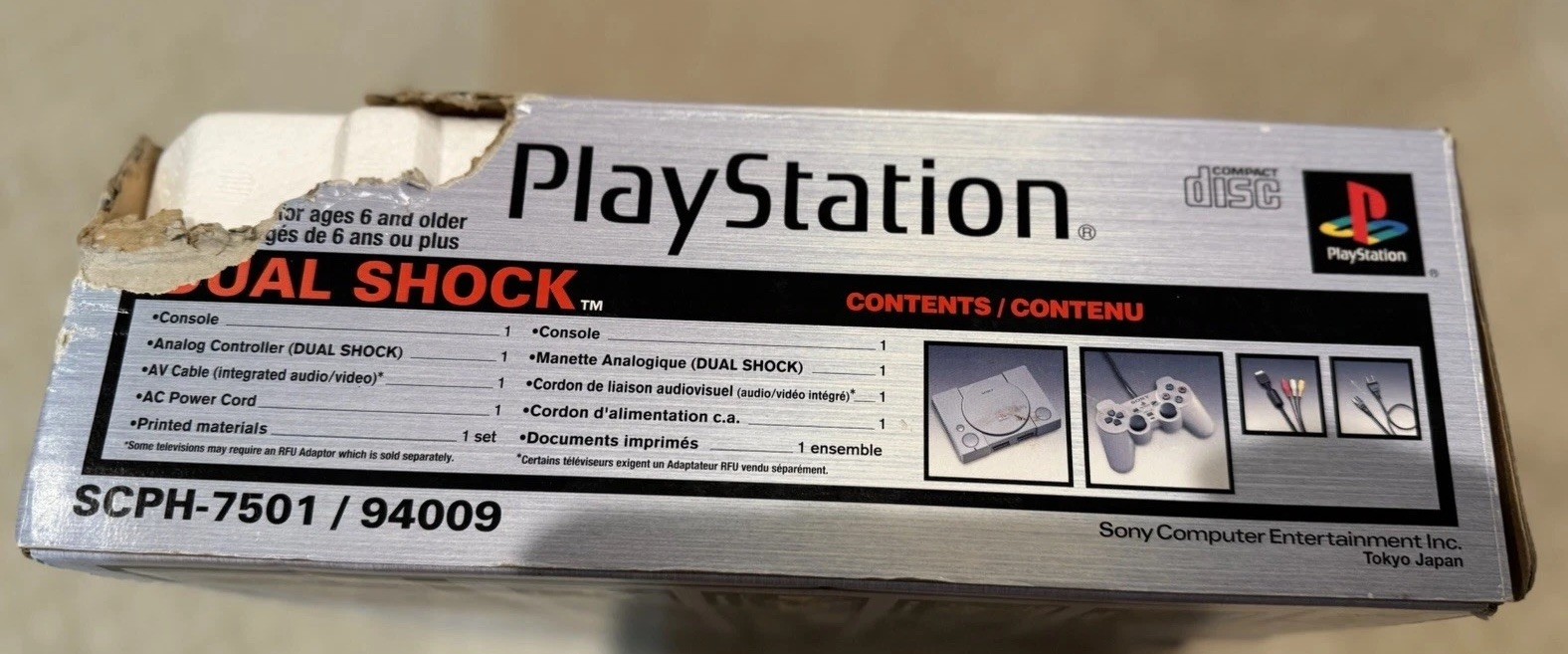 Sony Playstation PS 1 Dualshock Tested Console – With Box & Die Hard Game