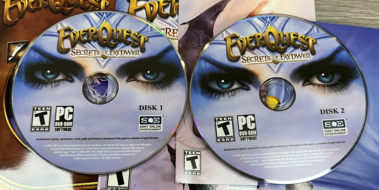EverQuest: Secrets of Faydwer (PC, 2007) – Complete In Box