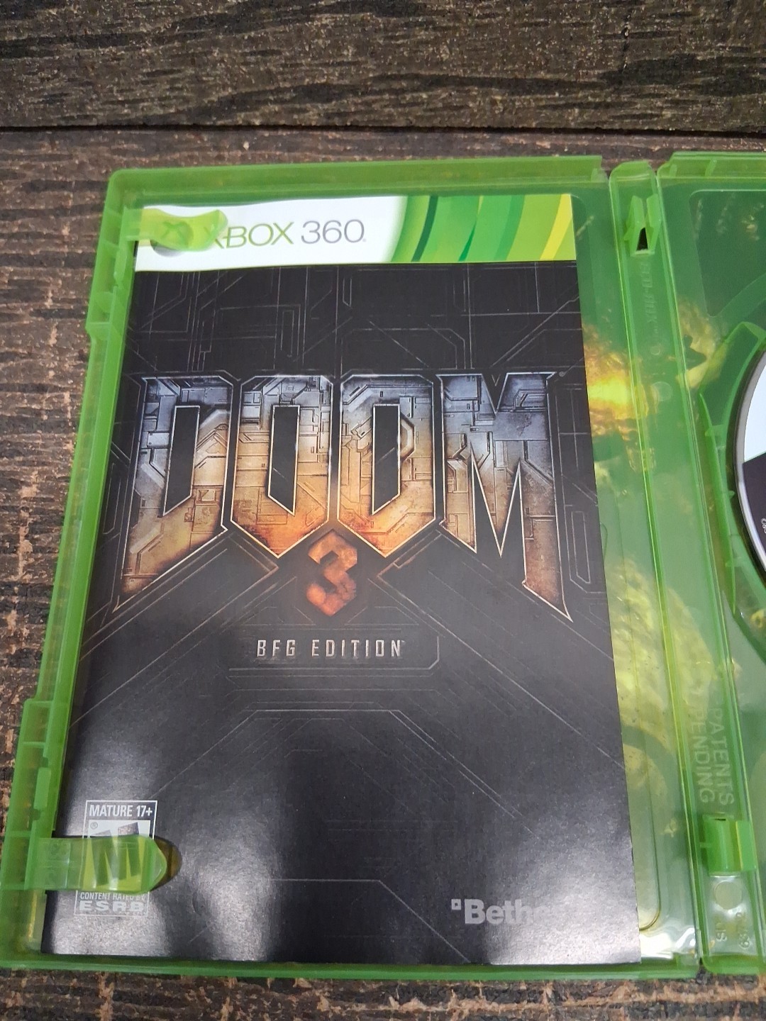 Doom 3 BFG Edition Microsoft Xbox 360 CIB Complete with Manual Tested