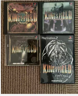 Kings Field 1 2 3 4 Game RPG set PS1 PS2 Sony PlayStation NTSC-J