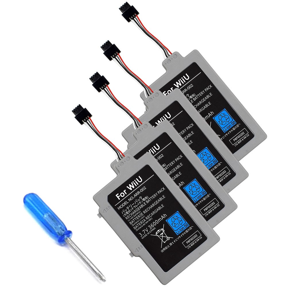 New 3600mAh 3.7V Rechargeable Extended Battery Pack For Nintendo Wii U Gamepad