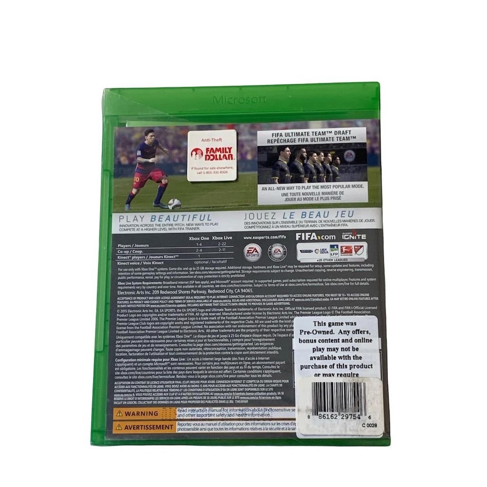 FIFA 16 Xbox One Game EA Sports Soccer Enhanced Gameplay