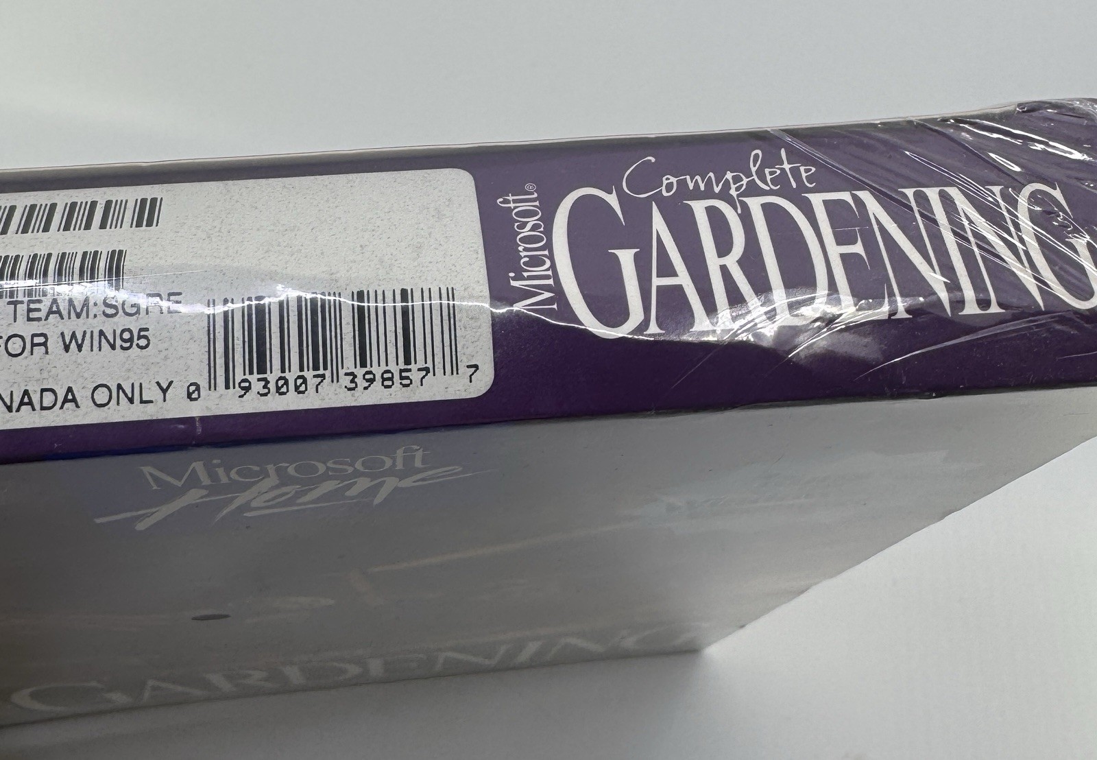Vintage Microsoft Home Complete Gardening Big Box PC Windows 95 CD-ROM Sealed