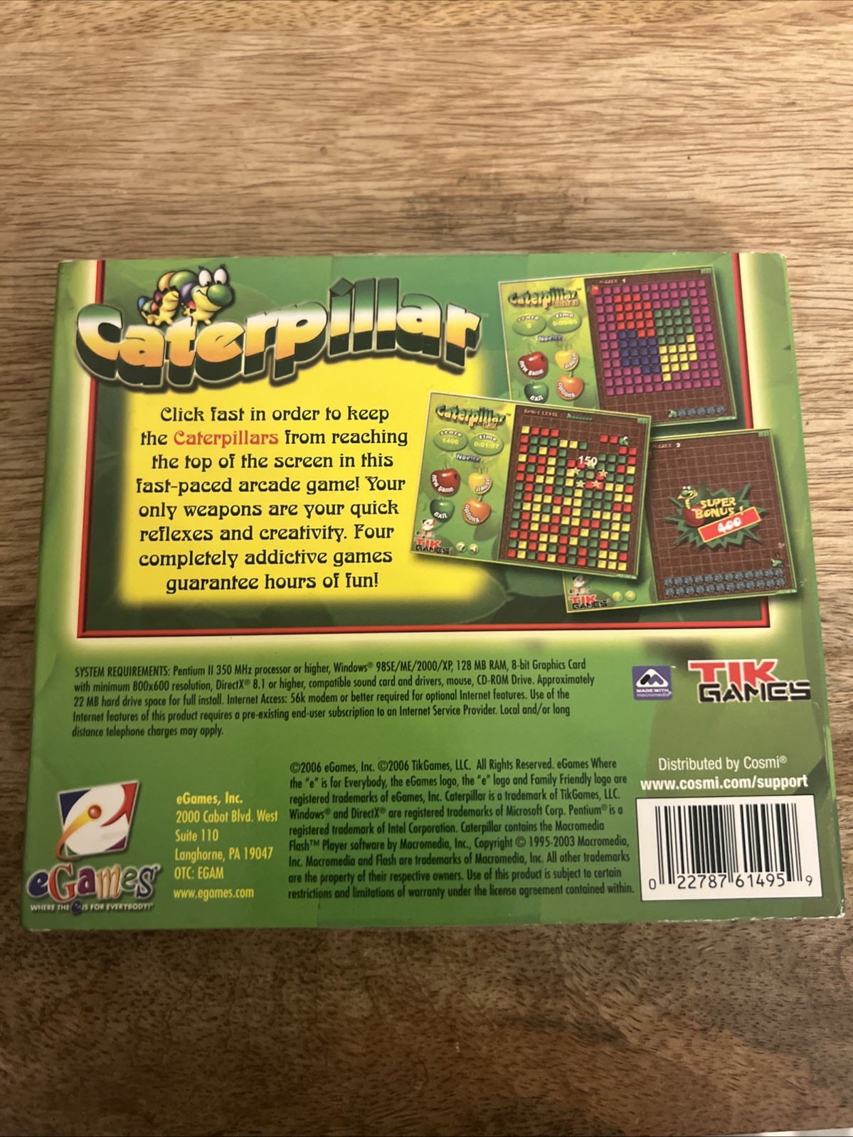 Caterpillar Pc Cd-ROM Video Game E-Everyone
