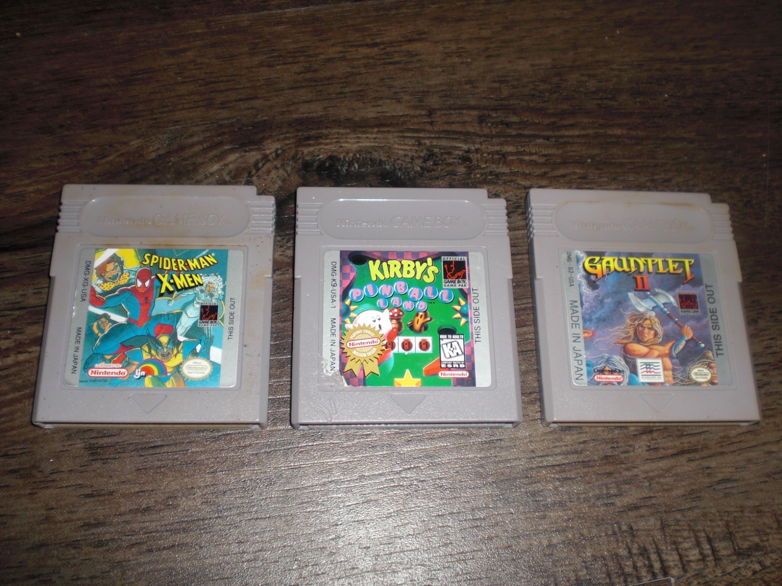 Gauntlet II Kirbys Pinball Land Spider-Man X-Men Arcades Revenge Game Boy Color