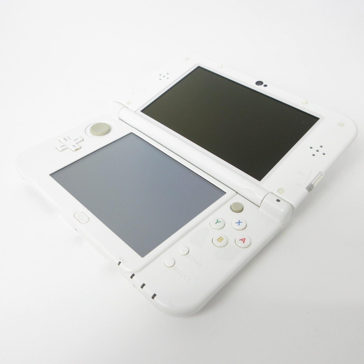 【Very Good】Nintendo New 3DS LL XL Pearl White Console Only Japanese Ver #DEN0413