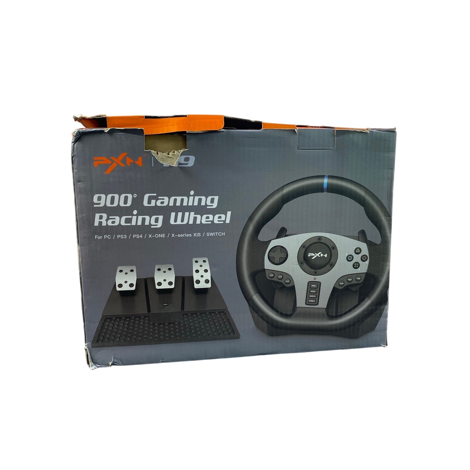 PXN V9 Gen2 Racing Steering Wheel Pedals Shifter PC PS4 3 Xbox – New Open Box