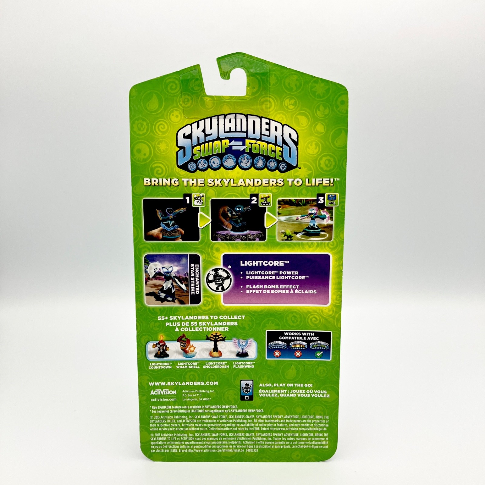 Skylanders Swap Force Enchanted Star Strike Lightcore Figure NIB NEW SEALED