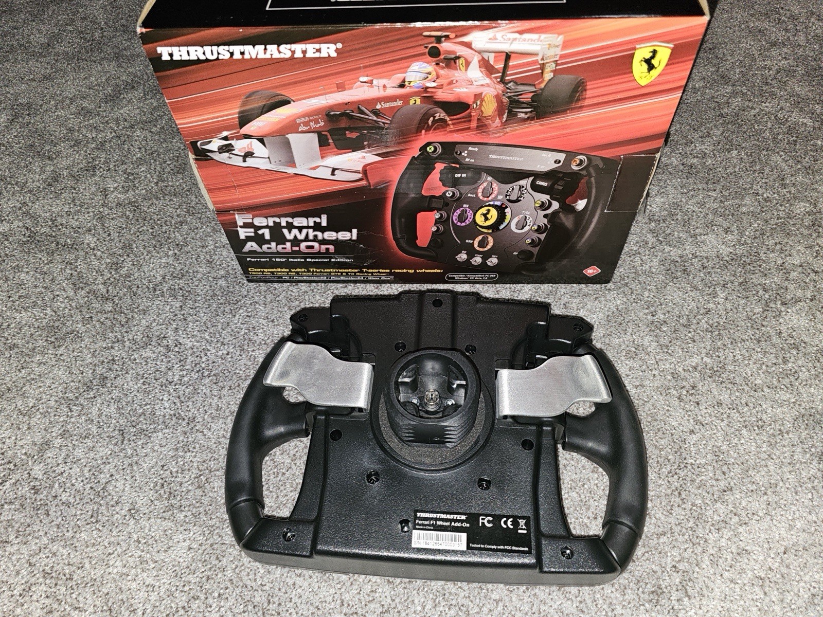 Thrustmaster Ferrari F1 Wheel Add-On Racing Wheel Attachment w/ Paddle Shifters