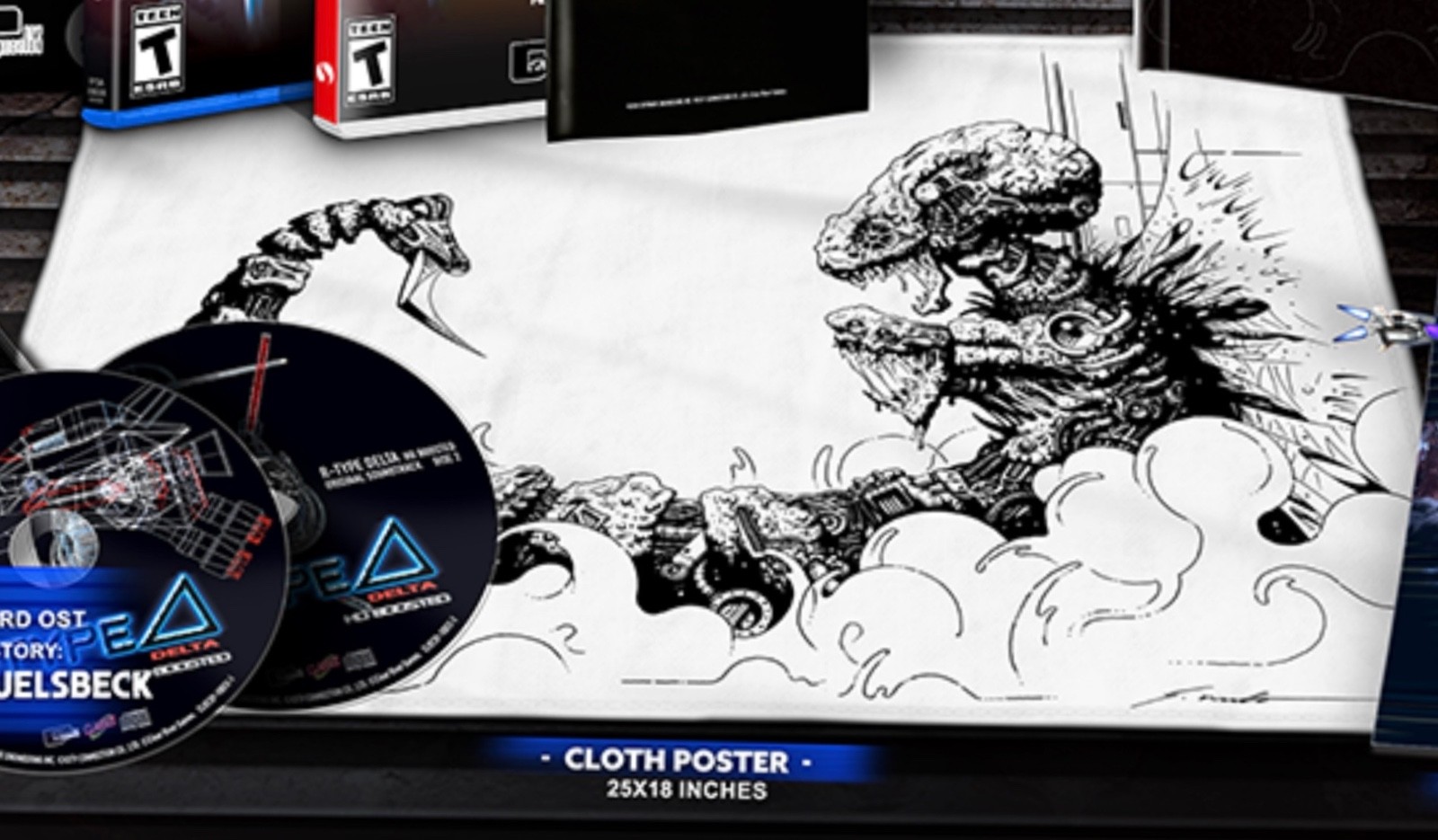 R-Type Delta HD Boosted official large size 25 x 18 inch cloth poster, NEW