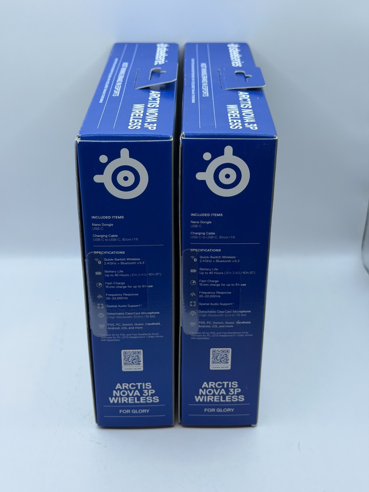 SteelSeries Arctis Nova 3P Wireless Multi-Platform Gaming Headset, White – NEW