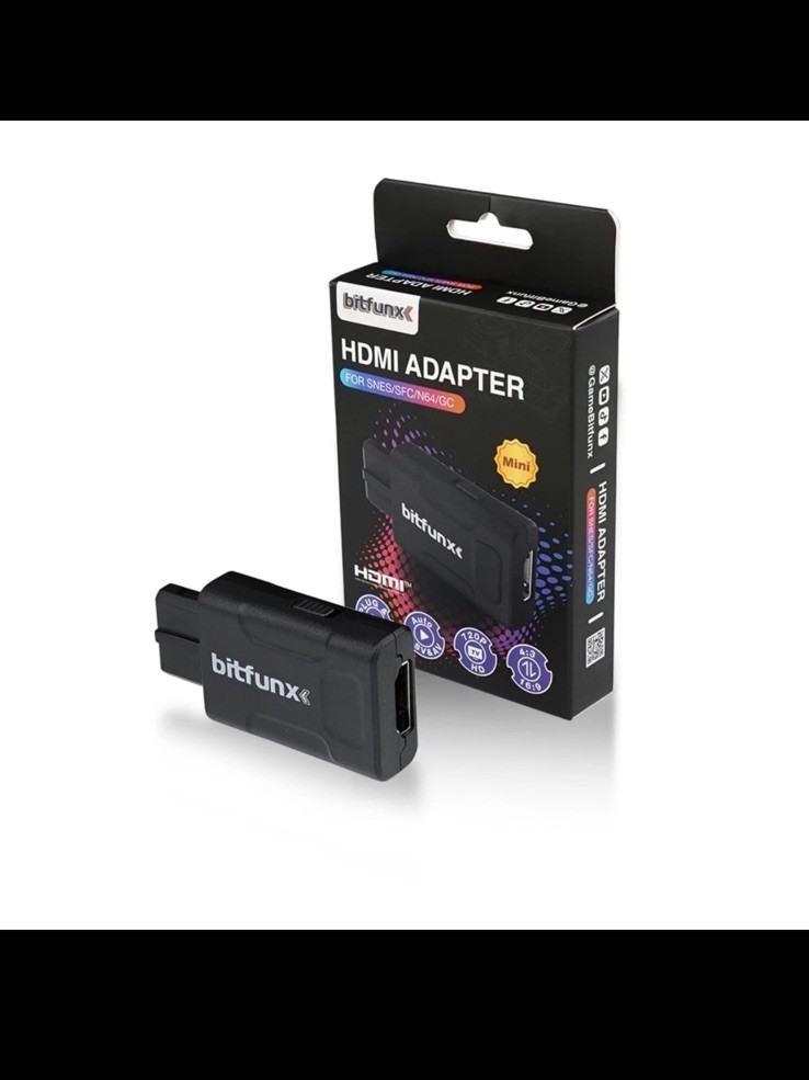 Bitfunx N64 HDMI Adapter 720P 1080P HD Converter Upscale N64 SNES SFC GameCube