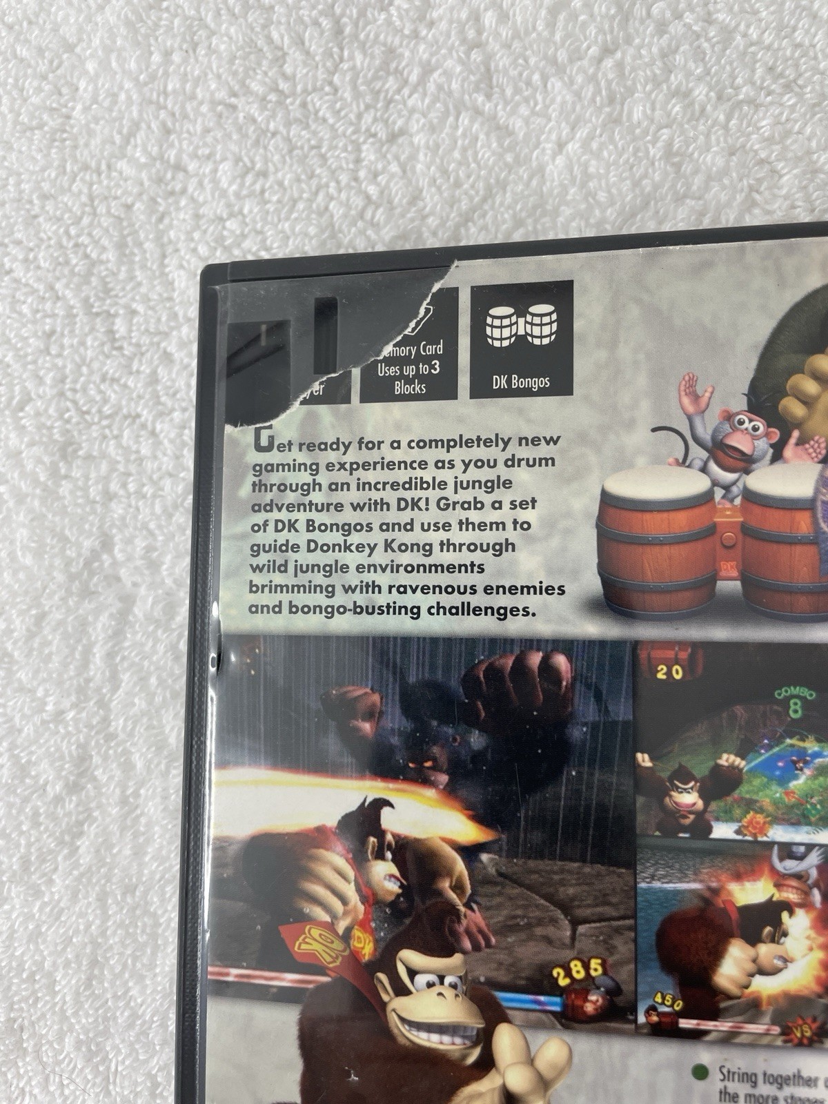 Donkey Kong Jungle Beat (Nintendo Gamecube, 2005) Game & Case-Tested