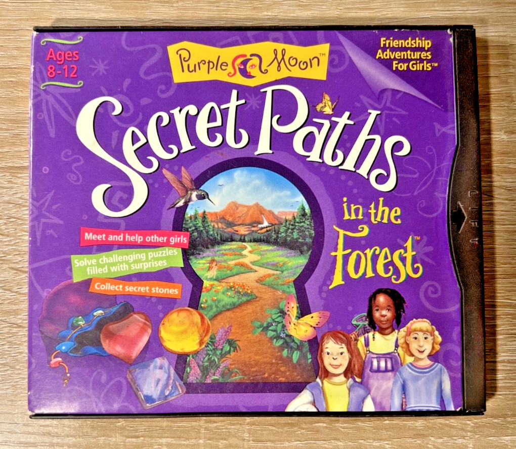 Secret Paths In The Forest PC CD-ROM Video Game Purple Moon Mattel 1997 RARE