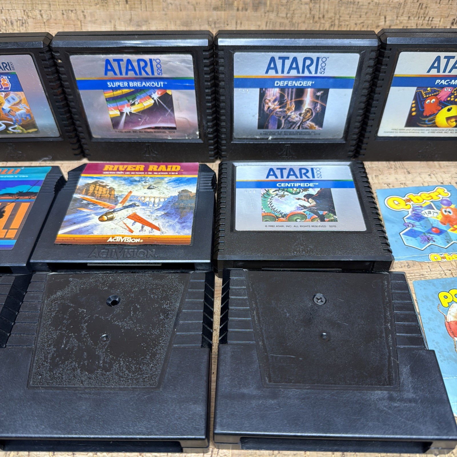 Lot of 10 – Atari 5200 Game Cartridges – Frogger Pac-Man Super Breakout Defender