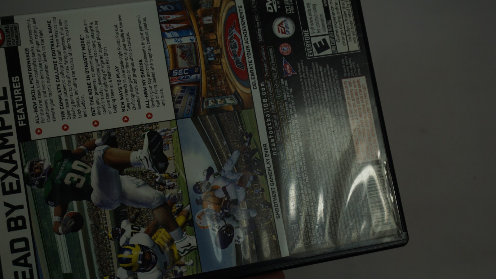 NCAA Football 08 PS2 CIB Sony PlayStation 2 2007 Complete with Manual B