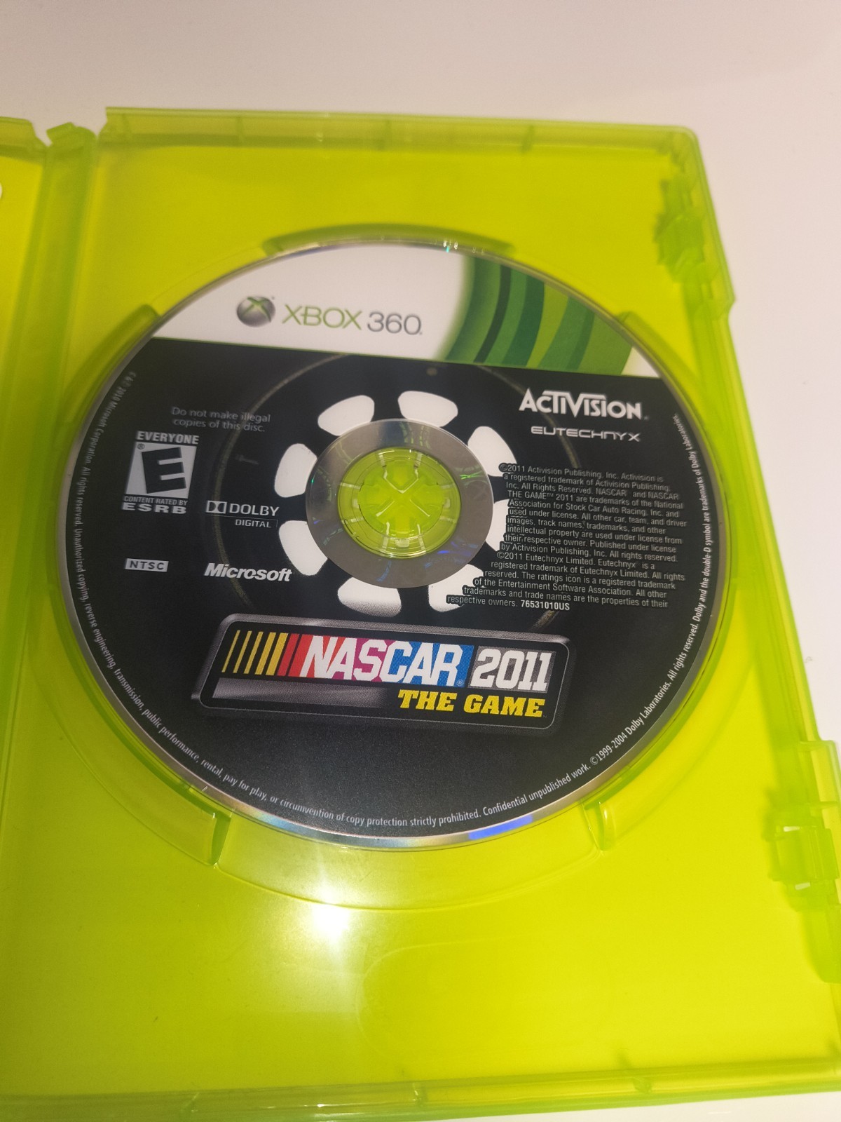 NASCAR the Game 2011 Microsoft Xbox 360 Racing Video Game