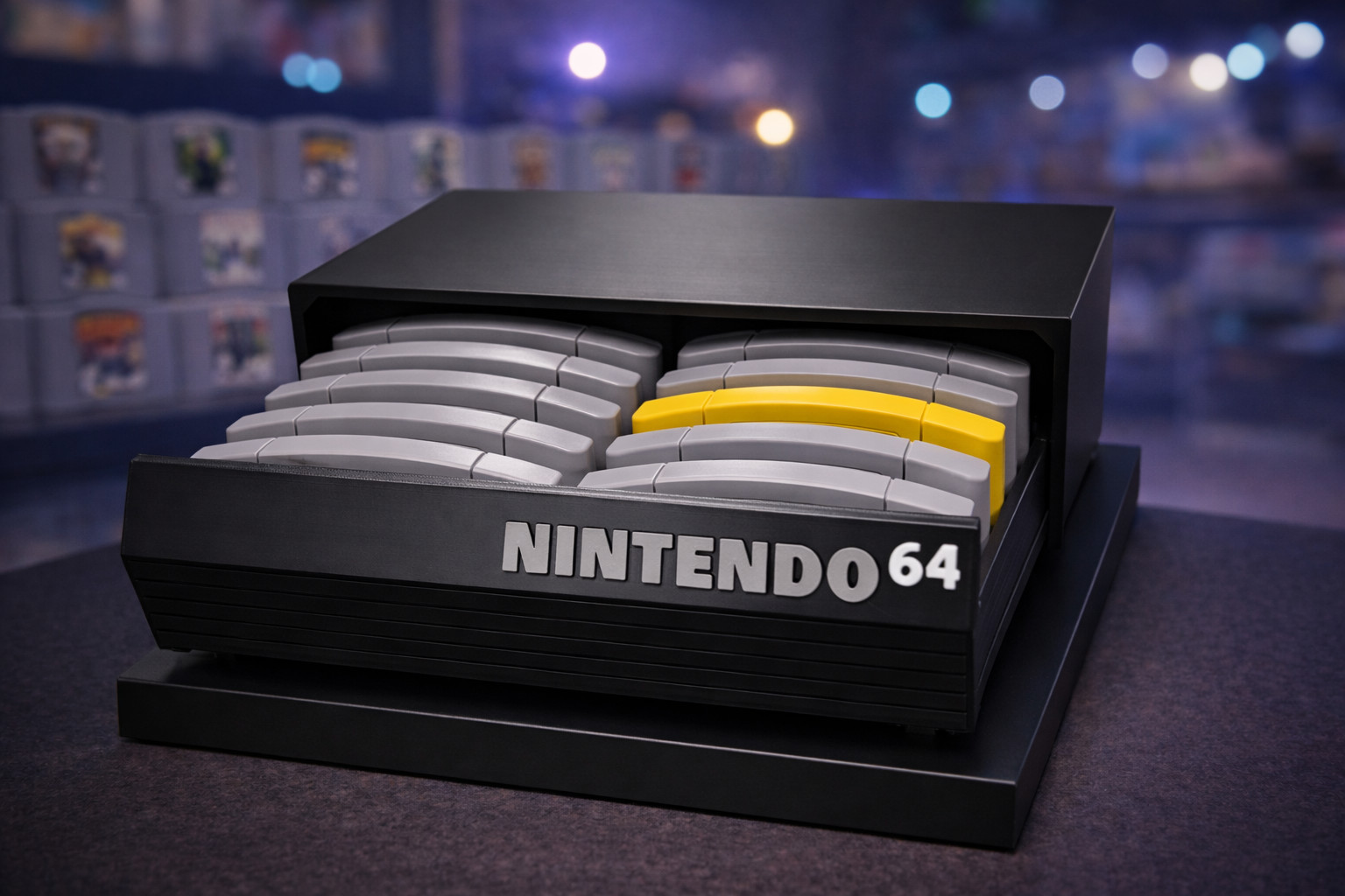 Nintendo 64 Cartridge Storage – Holds 18 N64 Games