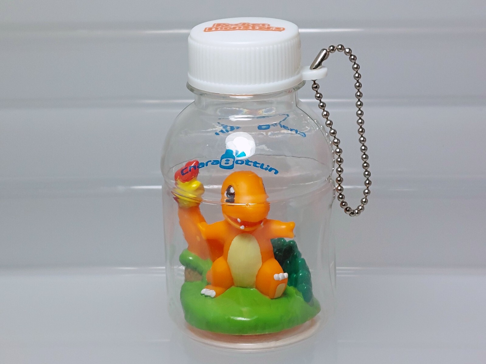 Pokemon Chara Bottlin Charmander Keychain Figure Tomy 2003 Toy Japan W02 3.2in