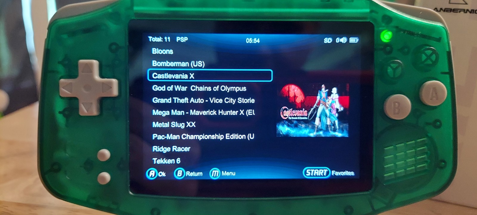 Anbernic RG 34XXSP Handheld Game System. TONS of preloaded Games!