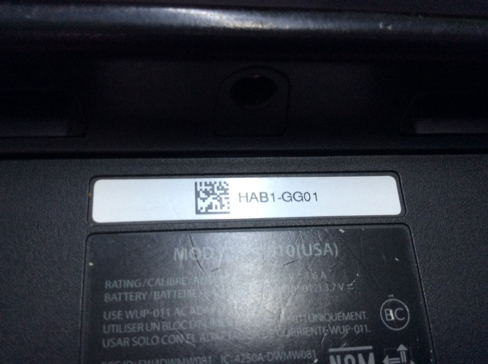Nintendo Wii U WUP-010 Gamepad Only Black Works Tested.