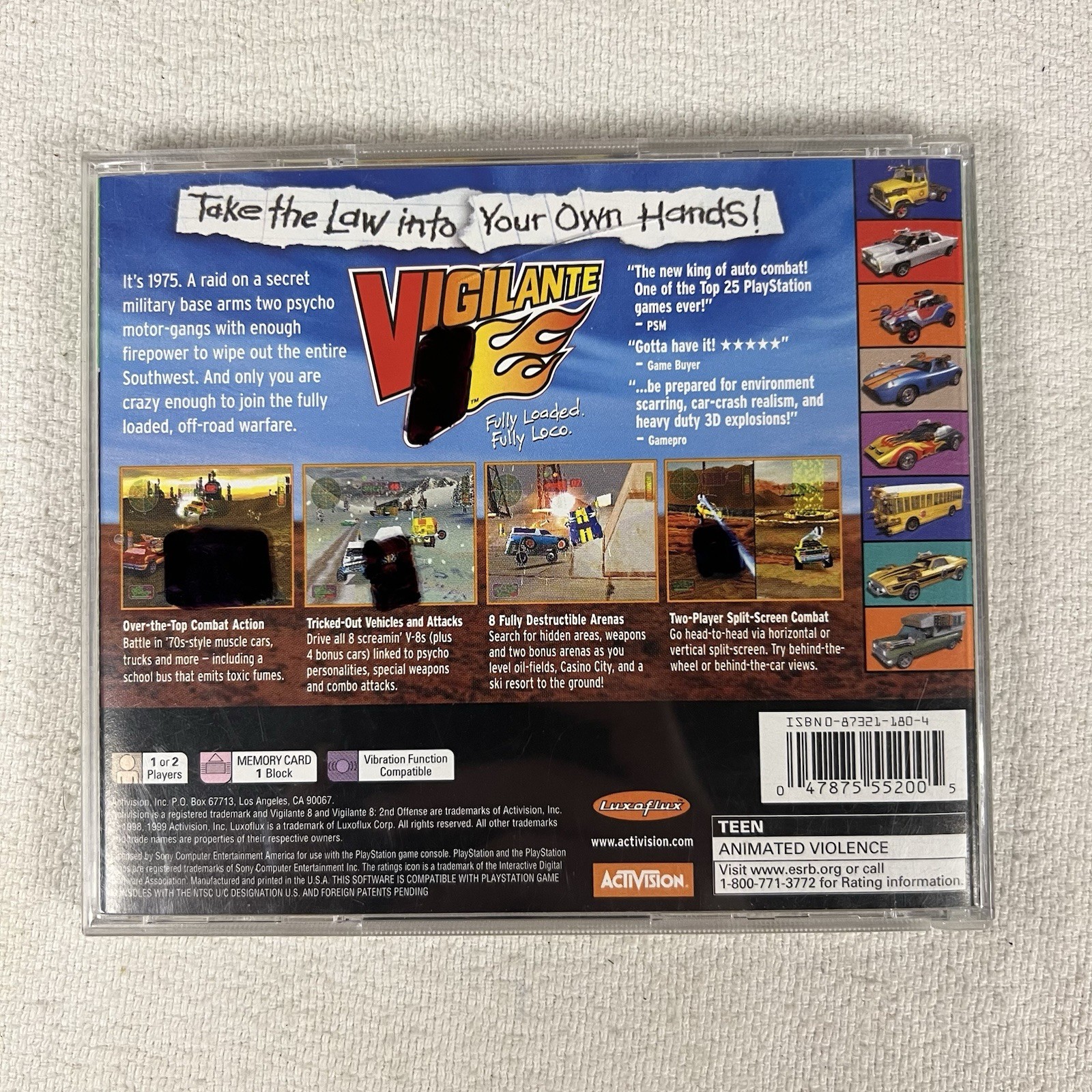 Vigilante 8 (Sony PlayStation 1, 1998)