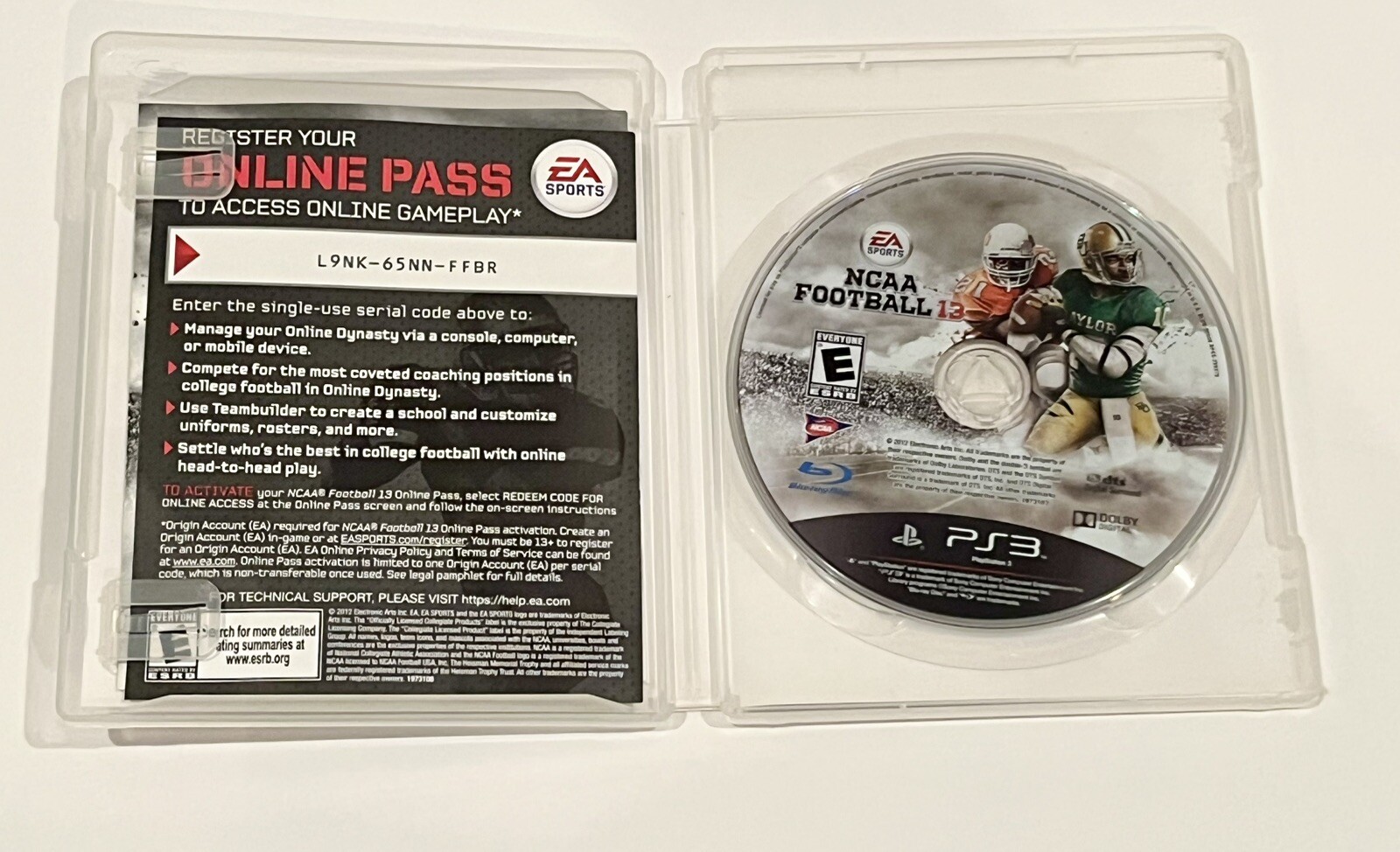 NCAA Football 13 – Sony PlayStation 3 Good Condition