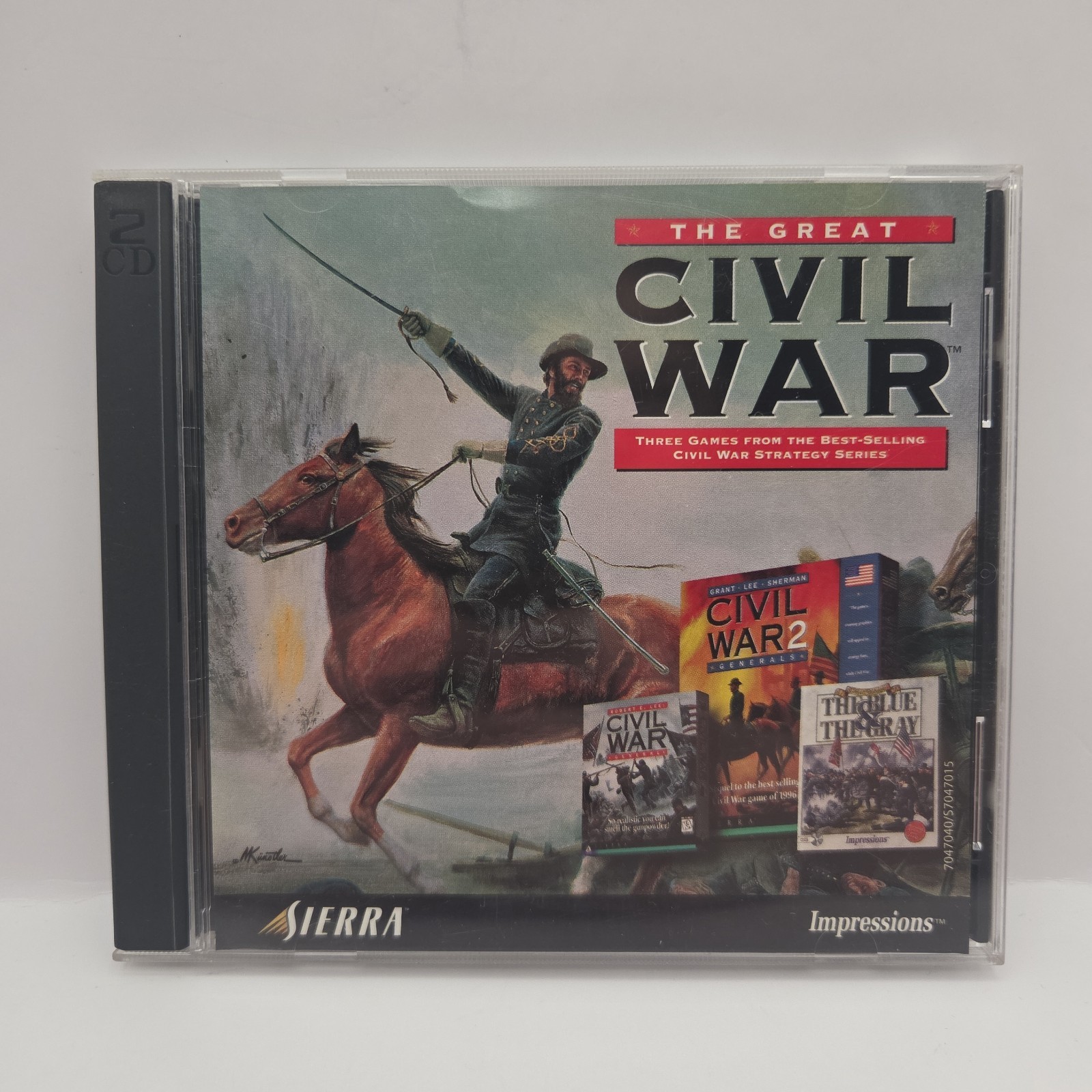 The Great Civil War 3 Games on 2 DISCS. PC CD-ROM Sierra No Box / Manual