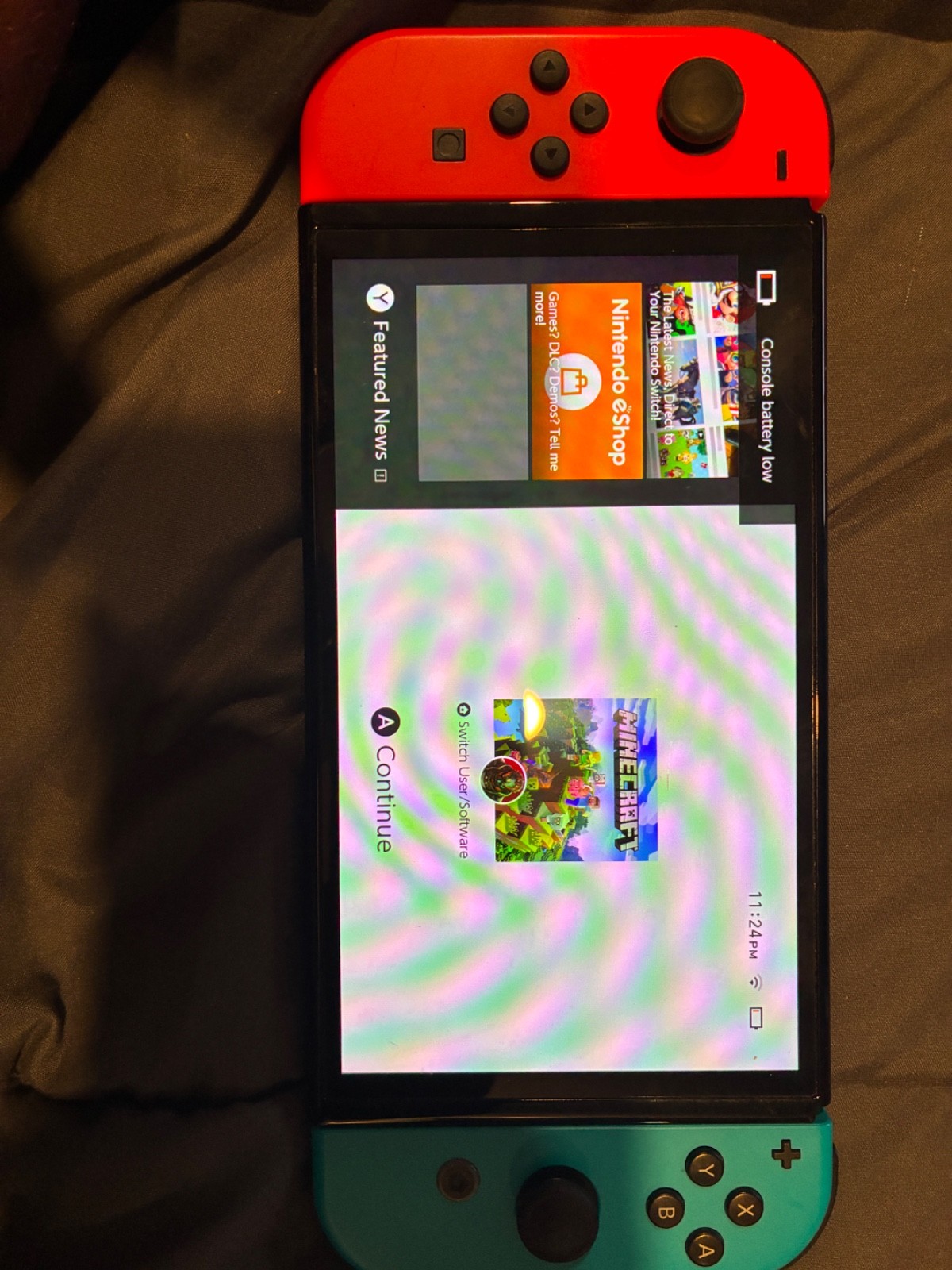 Nintendo Switch OLED Model HEG-001 Handheld Console – 64GB – Black/Neon Red/Neon